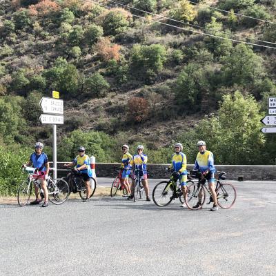 Regroupement avant la dernière côte