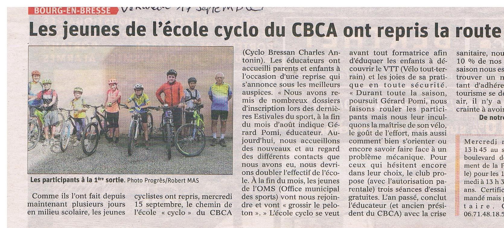 Jeune ecole cyclo 2021