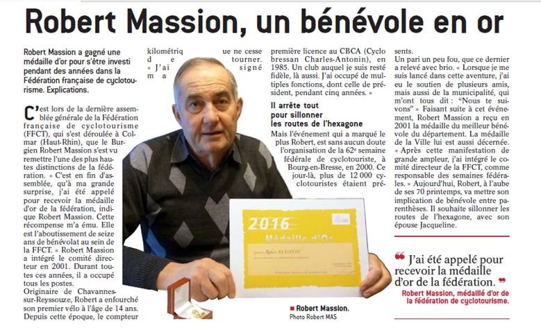 Robert Massion en or