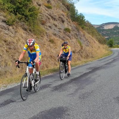 En montant le col
